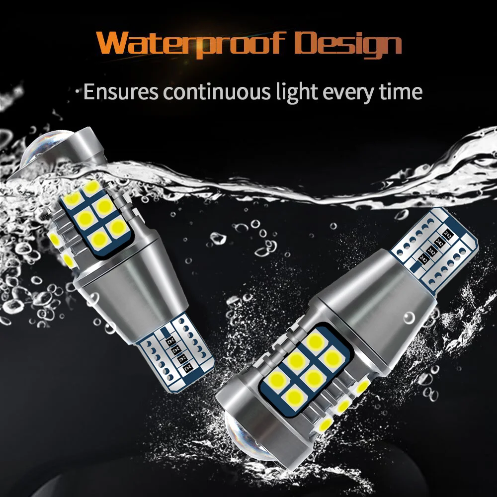 2x T15 مصباح إشارة LED لمبة سيارة عكس الضوء الذيل ملحقات المصابيح لشركة فولكس فاجن طوارق 7P5 7P6 2010 2011 2012 2013 2014 2015-2018