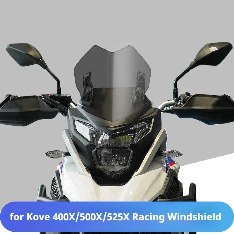 For Kove 400X 500X 525X Motorcycle Racing Style Front Wind Deflector, Fit Single Swing Arm Model Mod Parts