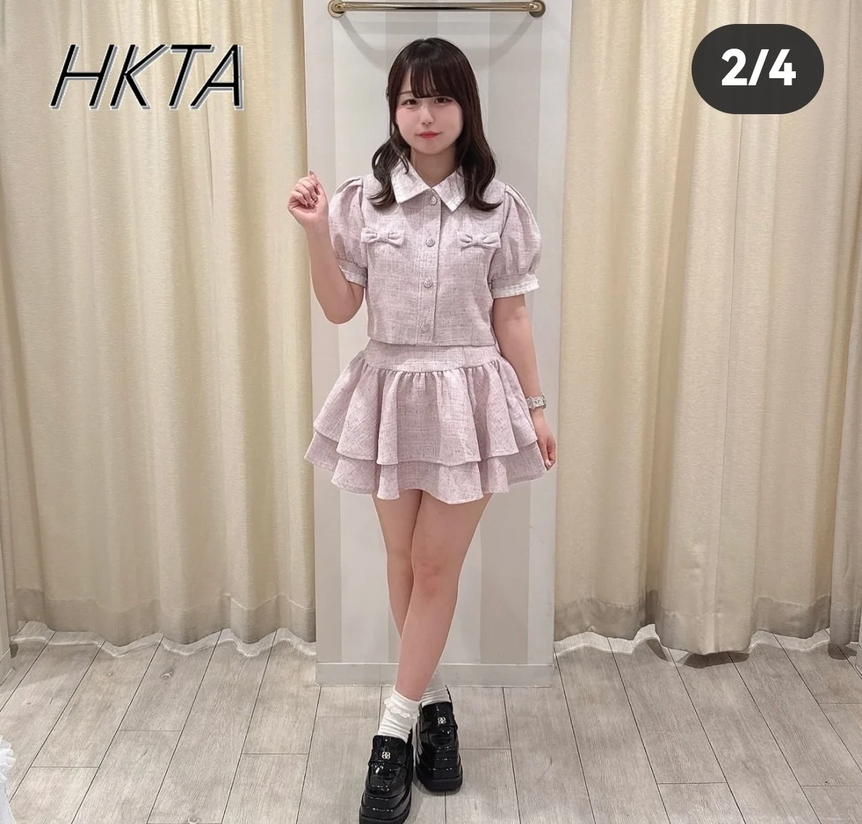 Japanese Mines Set Women Sweet Girl Cute Bow Bubble Short Sleeve Top Pleated Skirt Summer New College Style Skirt Womens Outifit