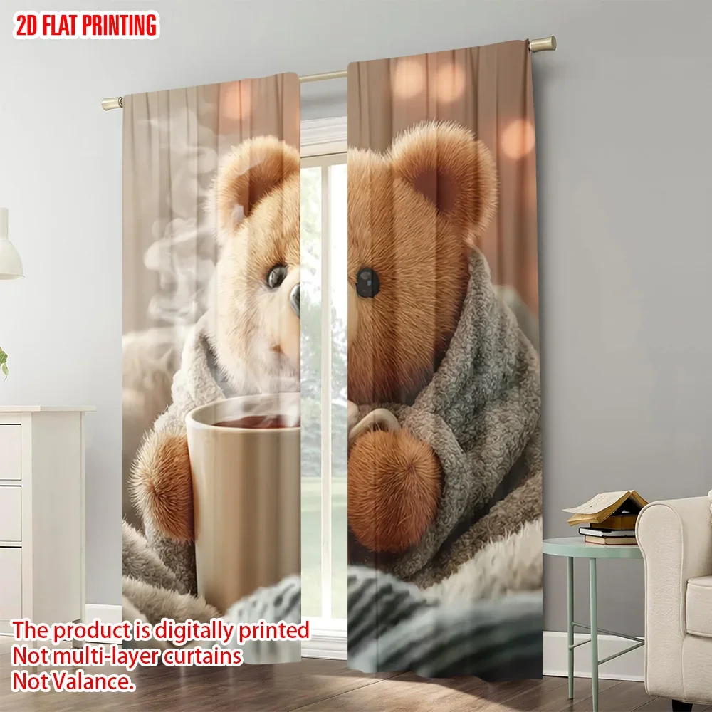 

2pcs, plane printing Contemporary Curtains
