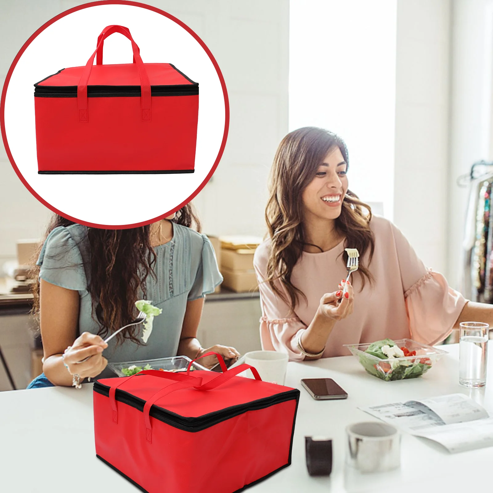 Practical Delivery Bag Insulated Thermal Food Storage Bag Portable Bento Bag Lunch Bag Lunch Box Bag Fresh Preservation Lunch Ba