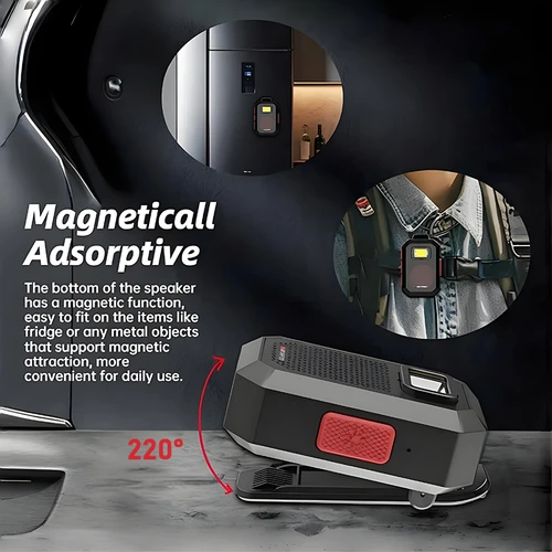 Imagen 2 del producto Monster X901 TWS Altavoz Bluetooth estéreo portátil con Clip magnético caja de sonido Bluetooth IPX67 subwoofer impermeable