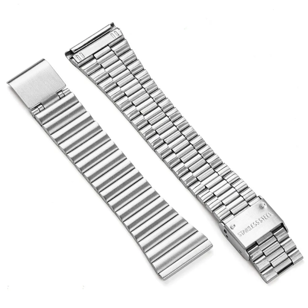 10/12/14/16/18/20mm Ultra-thin Metal Watch Straps Stainless Steel Watch Band for Omega Men Women Bracelets Wristbelt Accessories