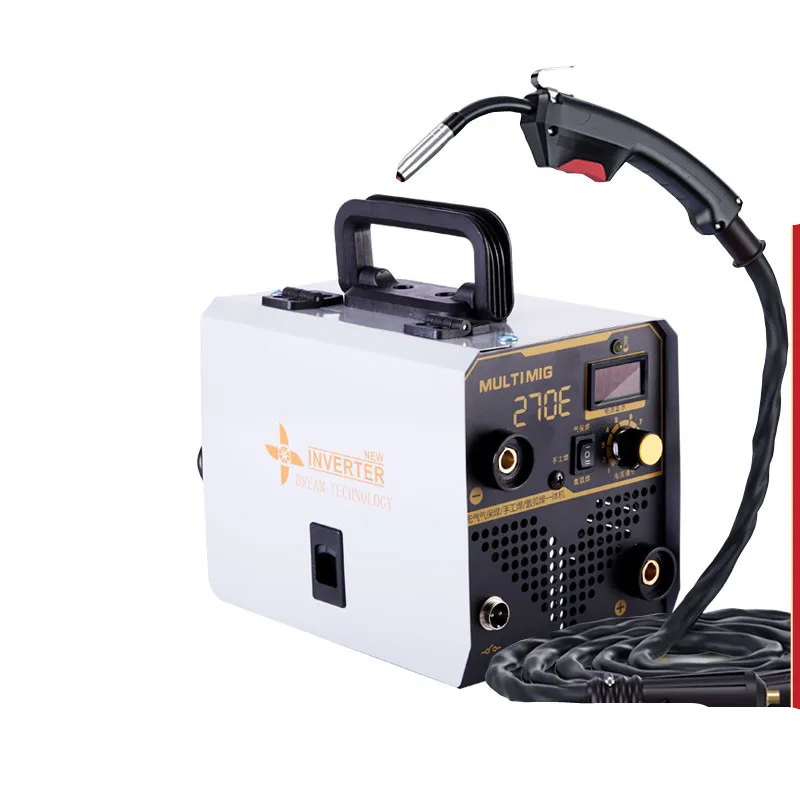 Airless two-protection welding machine carbon dioxide manual argon arc three-in-one 220v household electric welding machine
