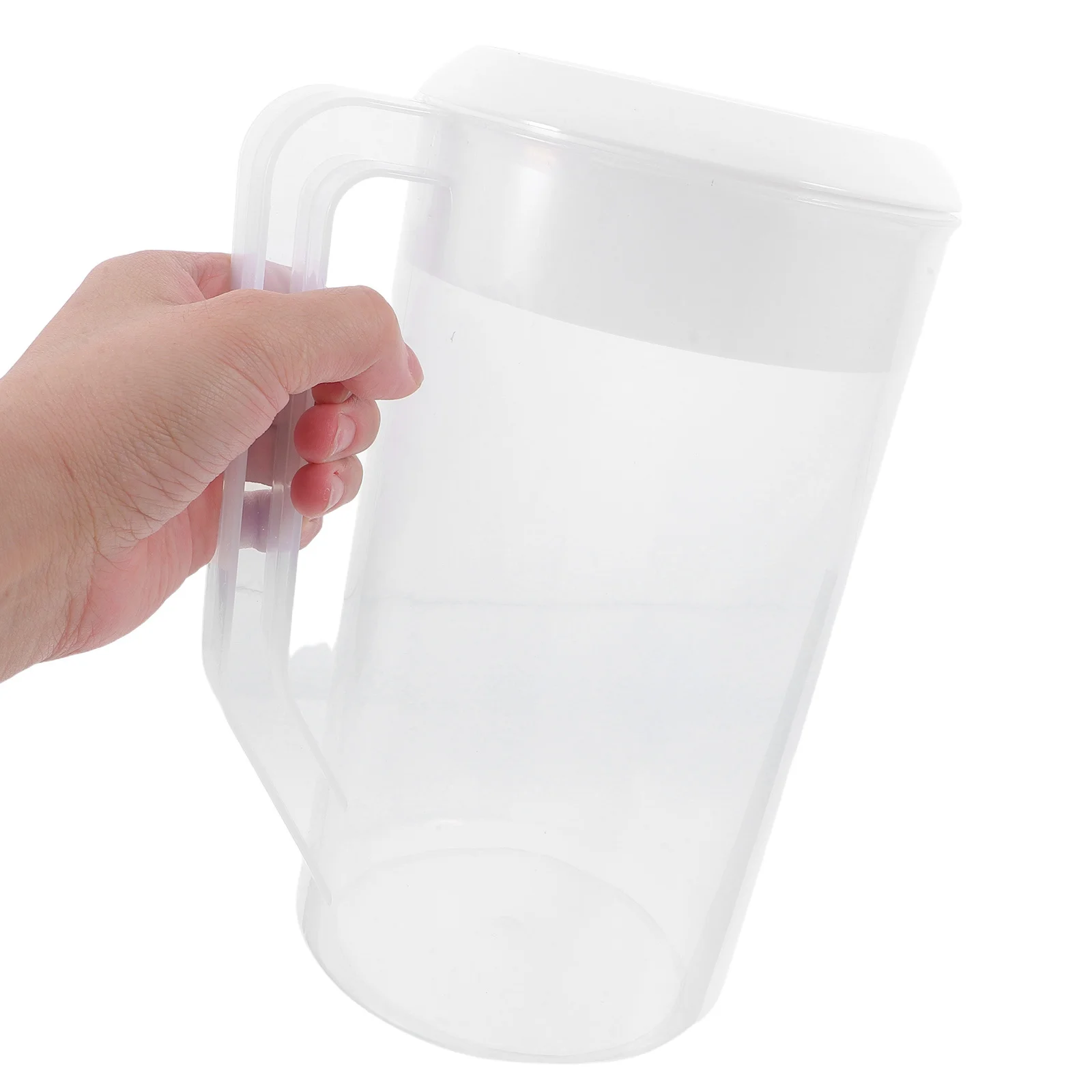 Jarra de té de plástico de 2500Ml, olla de jugo de gran capacidad con tapa, jarra amigable para refrigerador para cena familiar, uso en Picnic