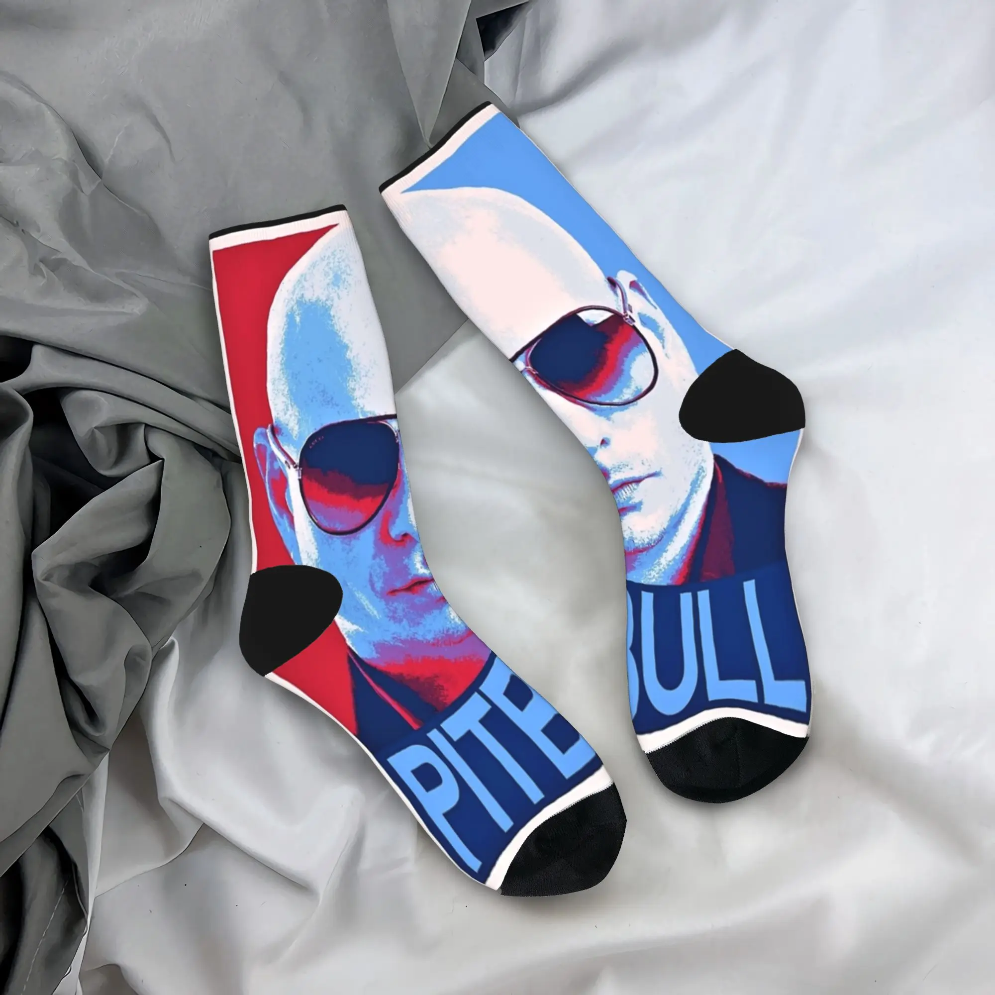Pitbull Mr Worldwide Stockings Hip Hop Rap Rapper Socks Couple Quality Socks Winter Climbing Printed Anti Skid Socks Gift