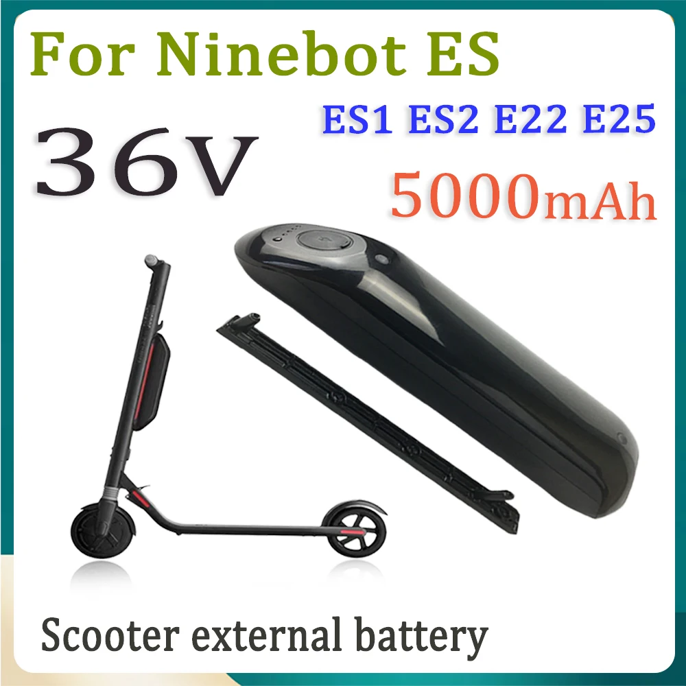 

For Ninebot Segway ES1 ES2 E22 E25 Intelligent Electric Scooter 36V 5000mAh Expanded Lithium Battery Pack