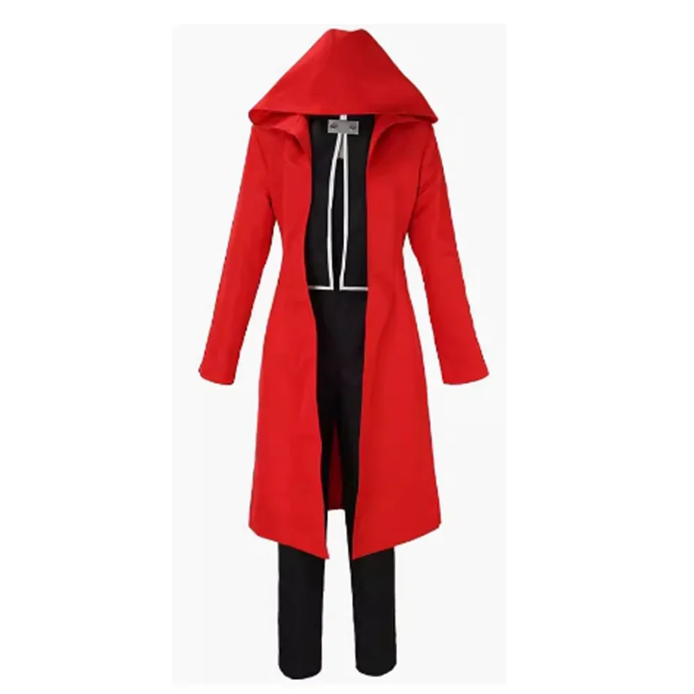 

Unisex Anime Cos Edward Elric Cosplay Costumes Uniform Dress Custom Size