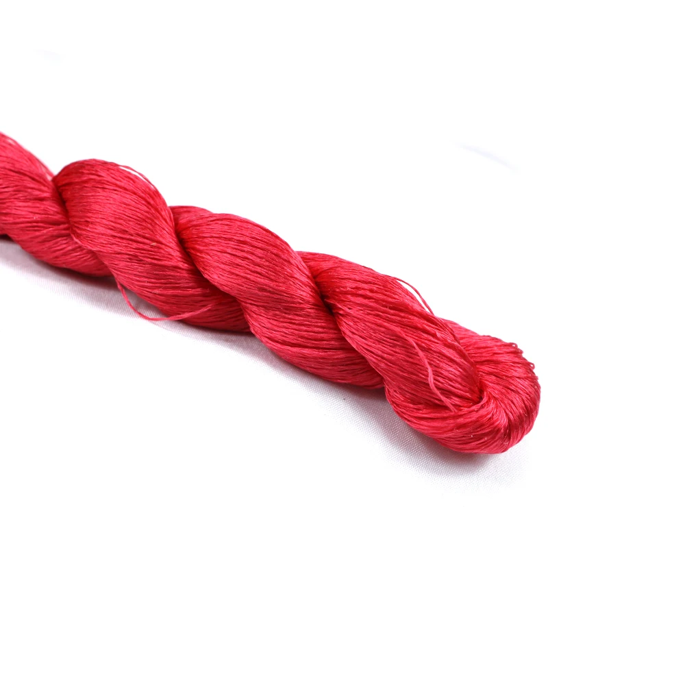 1pcs 100% silk thread hand embroidery embroider cross stitch 400m silk embroidery thread pink series 8 gradient colors