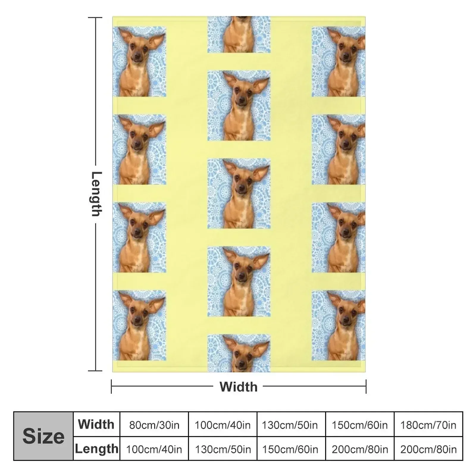 Chiweenie Throw Blanket Soft Plaid valentine gift ideas Blankets