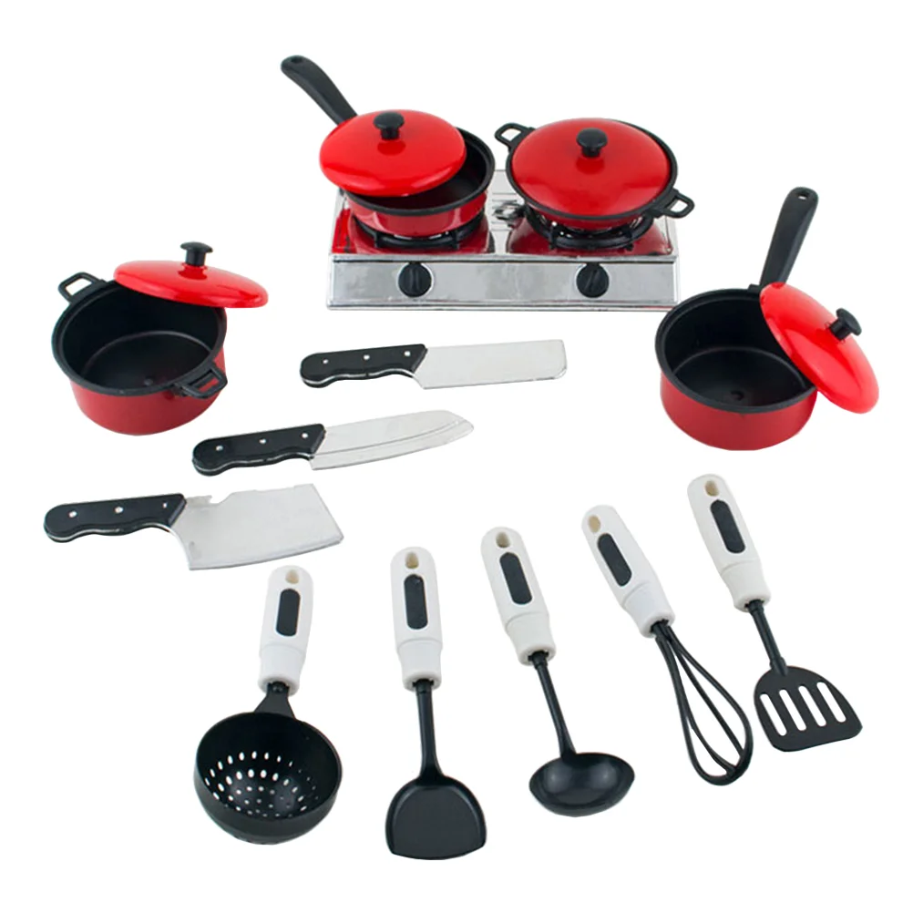 Play House Kitchen Utensils Accessories Kids Kitchenware Toy Toys for Toddlers Girl