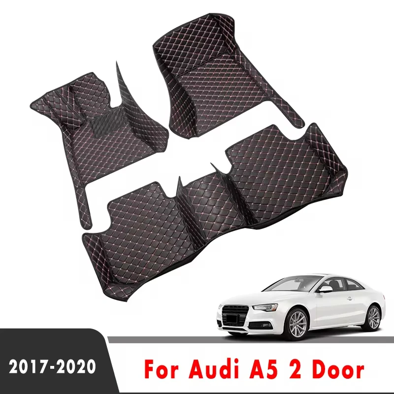 Car Floor Mats For Audi A5 2 Door 2020 2019 2018 2017 Waterproof Protective Pad Car Matt Tapetes Automovil CarAccessories