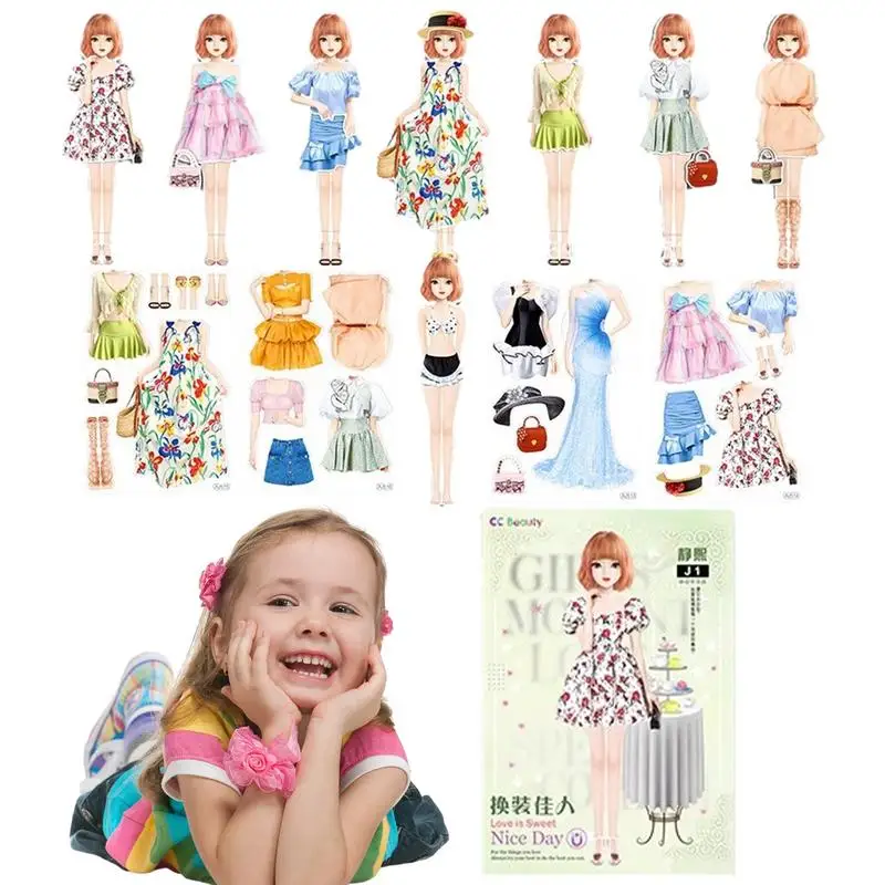 Magnetic Dress Up Doll Magnet Princess Outfit And Accessories Magnetic Paper Dolls Game For Girls Christmas New Year Easter