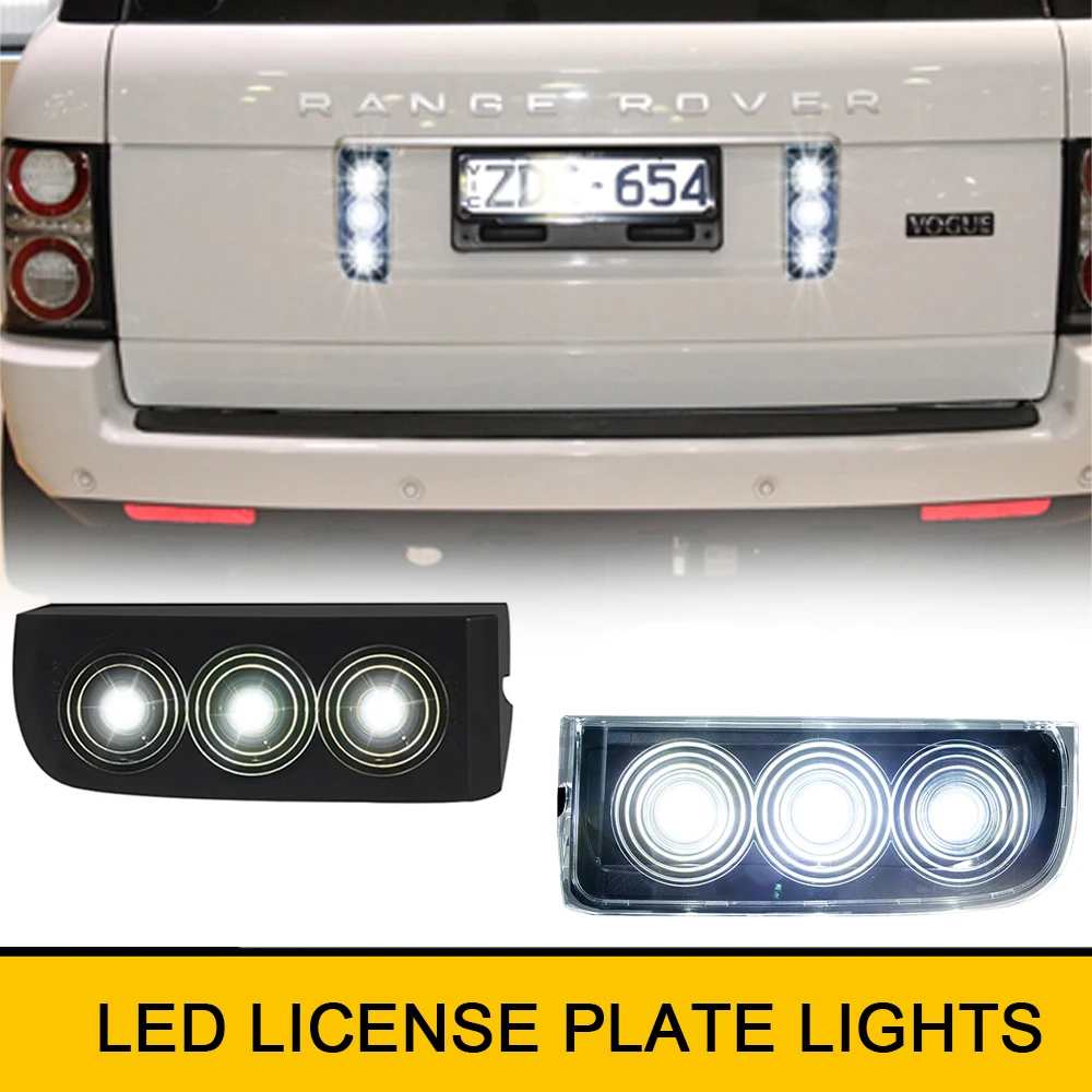 2x LED Reverse License Number Plate Lights Canbus For Land Rover Range Rover L322 2003-2012 OEM #XFD000043