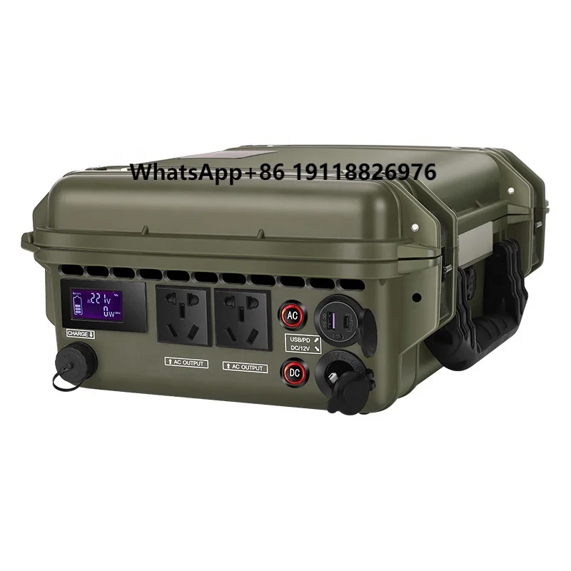 

New Energy 220v 2000w 1036wh Portable Camping Power Station with Solar Panel