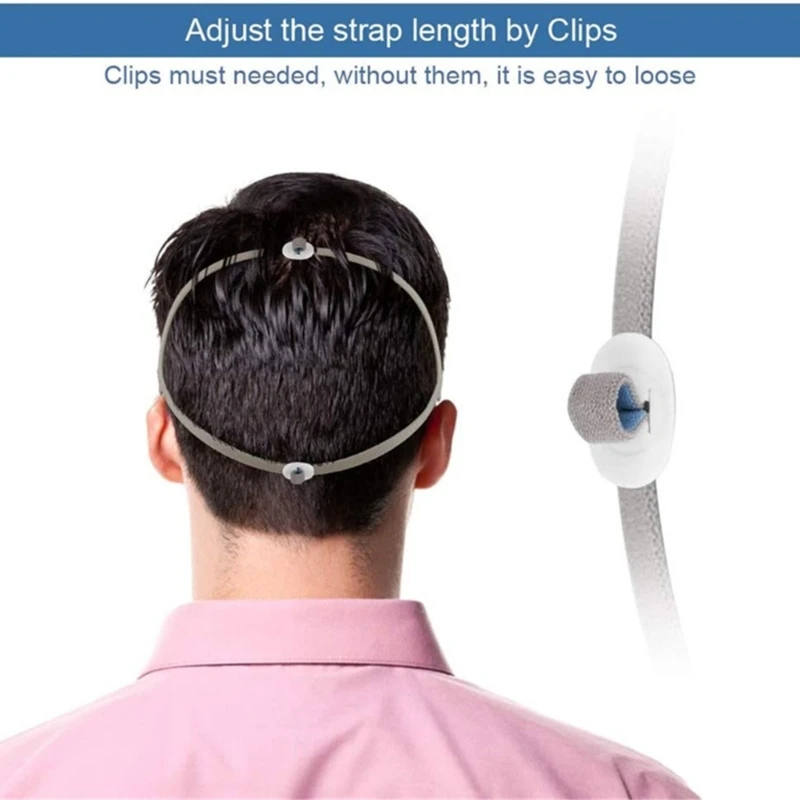 CPAP Straps for ResMed AirFit P10 Nasal Pillow Headband Replacement Accessories Headgears and Clips Without Mask Durable