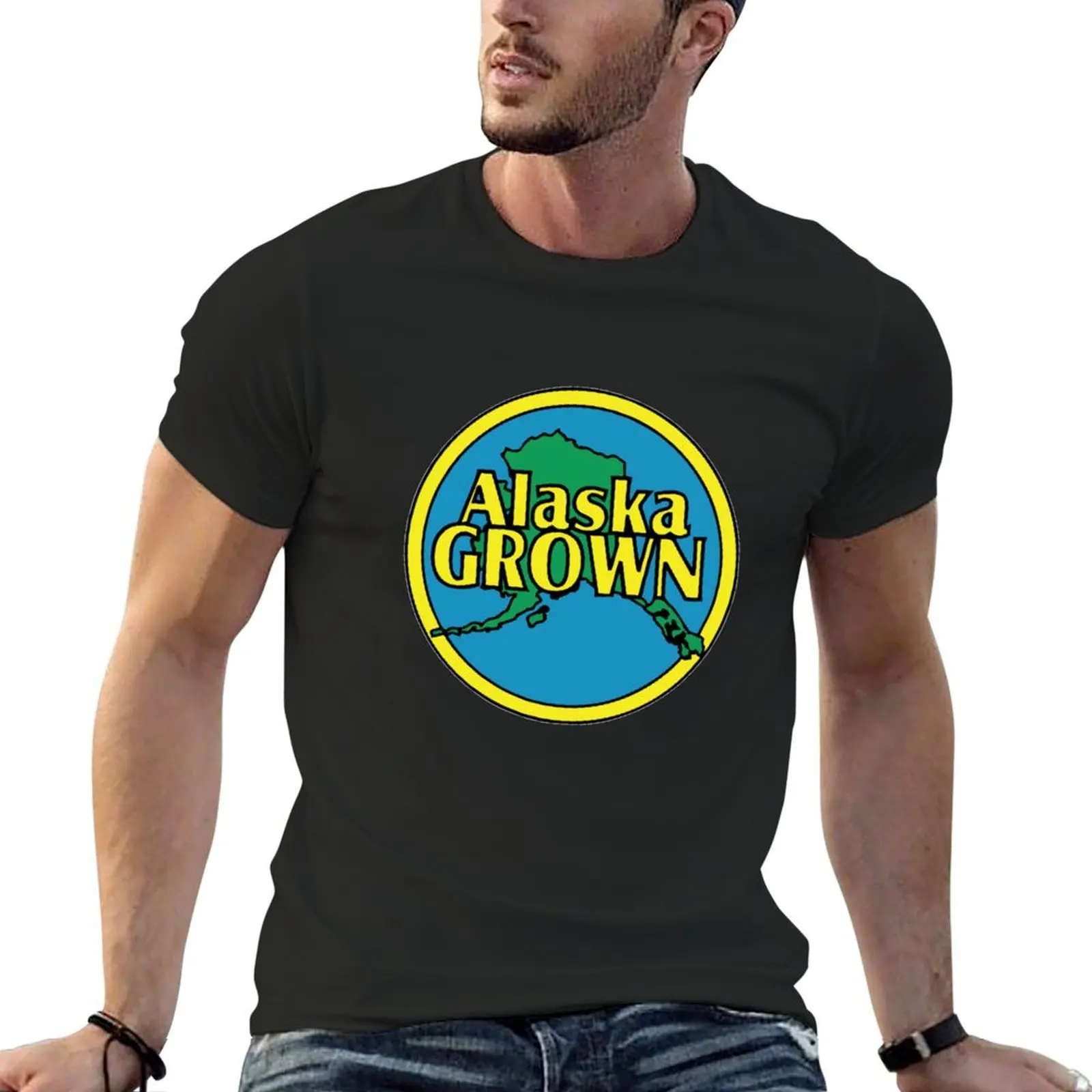 Alaska Grown T-Shirt aesthetic clothes oversized graphic tee summer clothes baggy shirts mens designer clothes