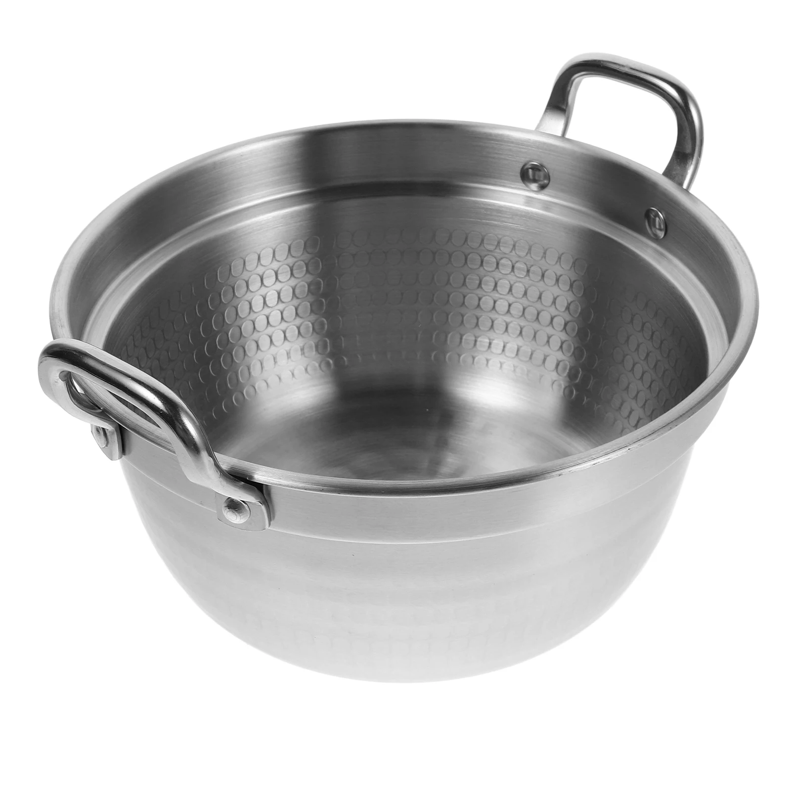 

Camping Pot 304 Stainless Steel Double Handles Cookware Outdoor Ramen Noodle Egg Soup Fast Heating Portable Set
