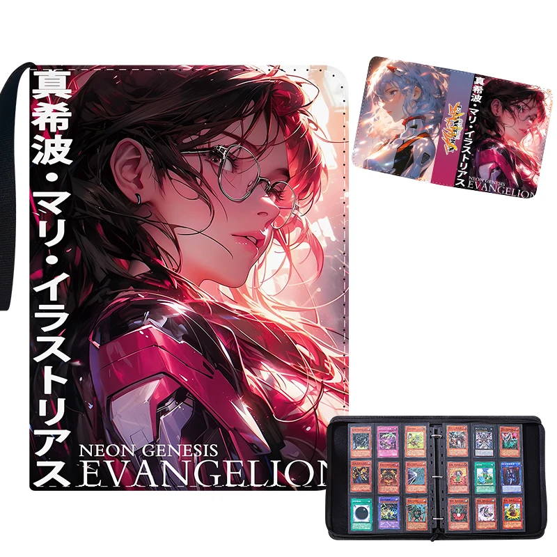 

400/900PCS Anime Cartoon New Century Evangelion Warrior Leather Large Capacity Card Collection Book