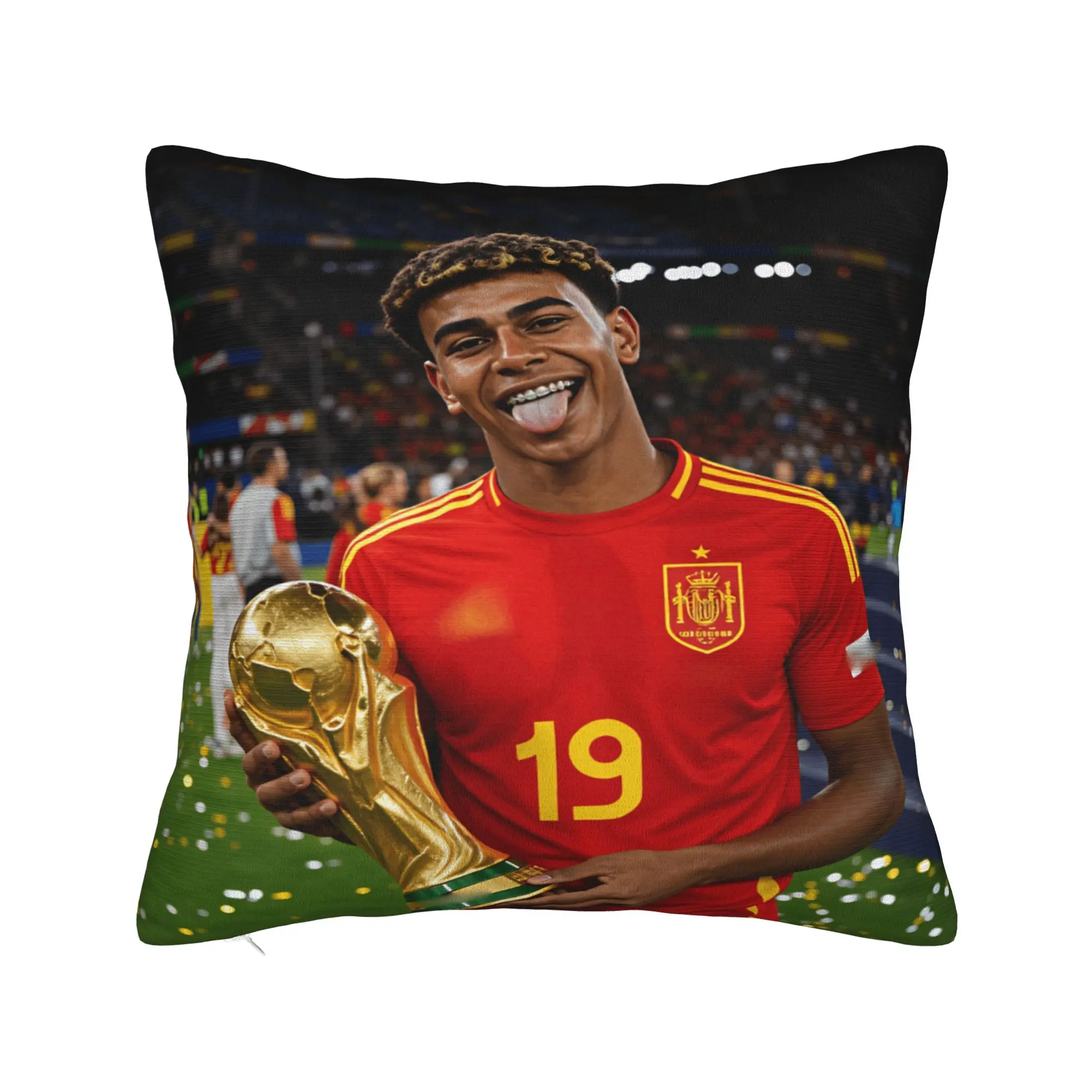 Pillow Cover L-Lamine FootballStar y-Yamal  Cute Funny Pillow Case For Sofa Couch Bed Living Room Pillowcases