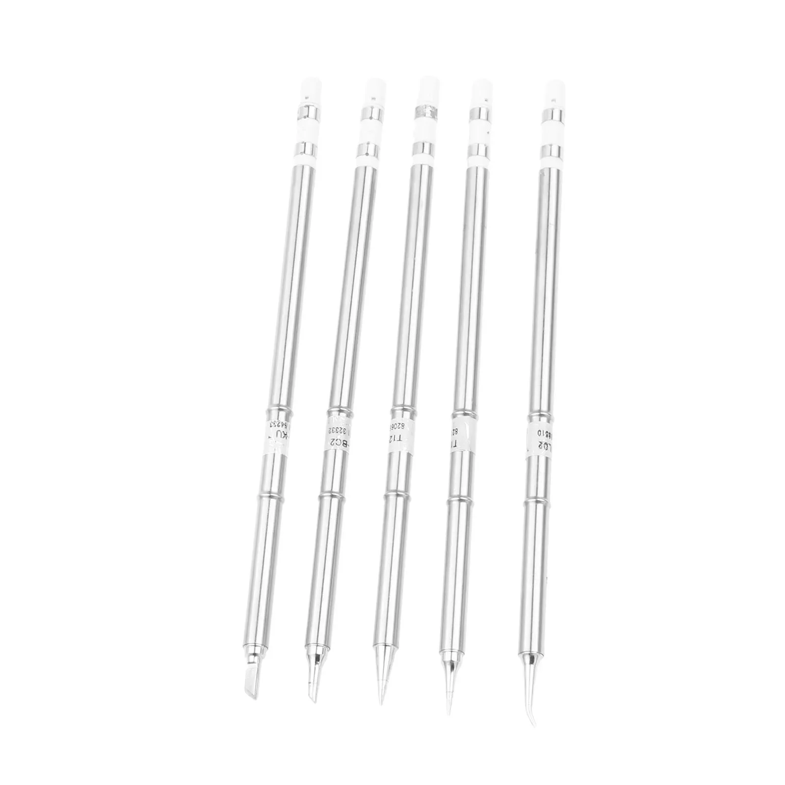 5pcs/kit Solder Iron Tips T12-JL02 T12-ILS T12-KU T12-BL T12-BC2 150mm for Soldering Rework Station FX-951 FX-952 Anti-oxidation