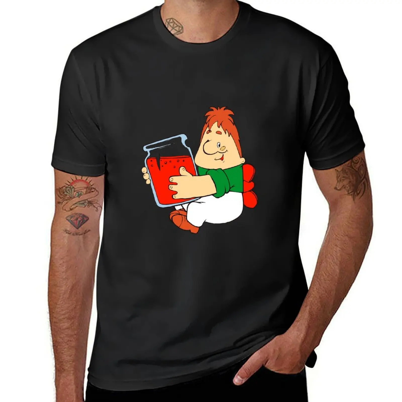 

RUSSIAN Karlson Cartoon Character. T-Shirt Short sleeve tee sports fans funnys cute clothes mens white t shirts