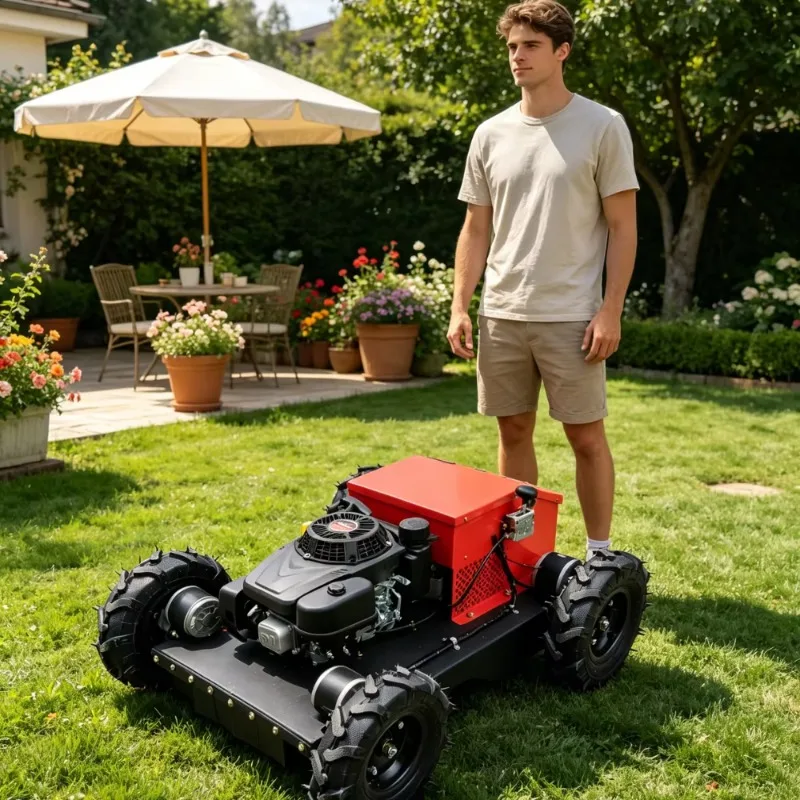 Slope Mower DDP Shipping Canada Australia Professional Tracked Grass Cutting Machine with Free Gifts