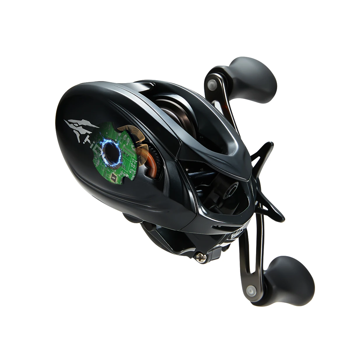 Soloking HIDC DC Baitcasting-Rolle mit 10+1 Kugellagern, ultraleicht, BFS Carbon Baitcaster-Rolle, 7.1:1 Übersetzung, 10+1 Kugellager, max. Bremskraft 5 kg, digitale Anti-Rückstoß-Kontrolle,