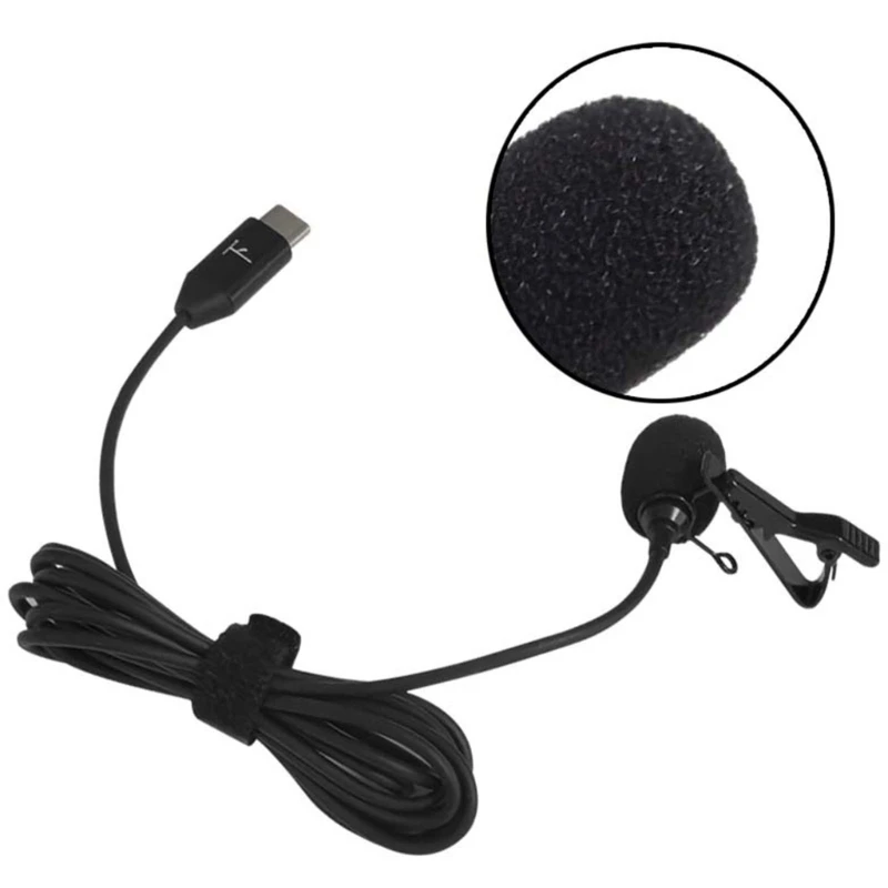 Lavalier Lapel Microphone Professional For 360 Action Cameras and Smartphones for Clear Auditory Recording