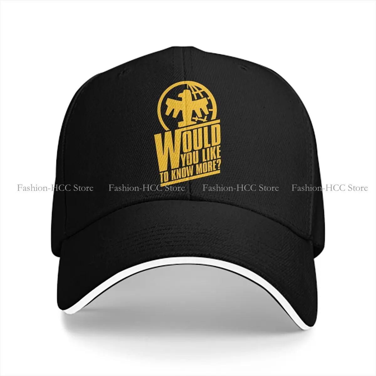 Washed Men's Baseball Cap Federal Network Would You Like To Know More Trucker Snapback Caps Dad Hat Starship Troopers