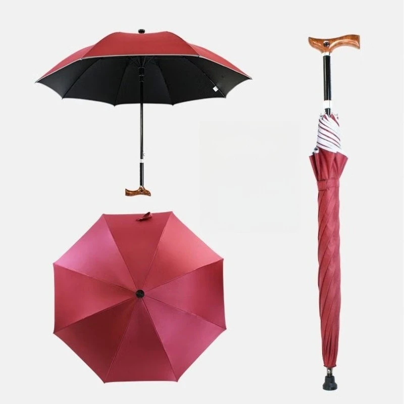 

Elderly crutch umbrella, rainproof, non-slip, lightweight, multi-functional