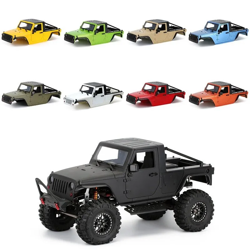 SCX10 90046 Jeep Wrangler Body Shell New 313 Wheelbase Convertible Hardshell 1/10 RC Crawler Upgrade and Modification Parts