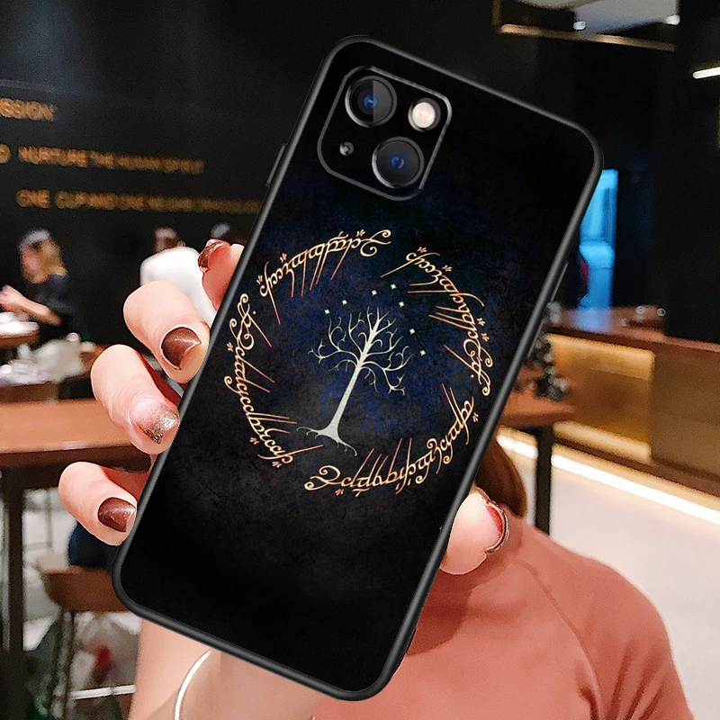 White Tree Of Gondor Phone Case For iPhone XR X XS Max 11 12 13 14 15 16 Pro Max Plus Back Cover