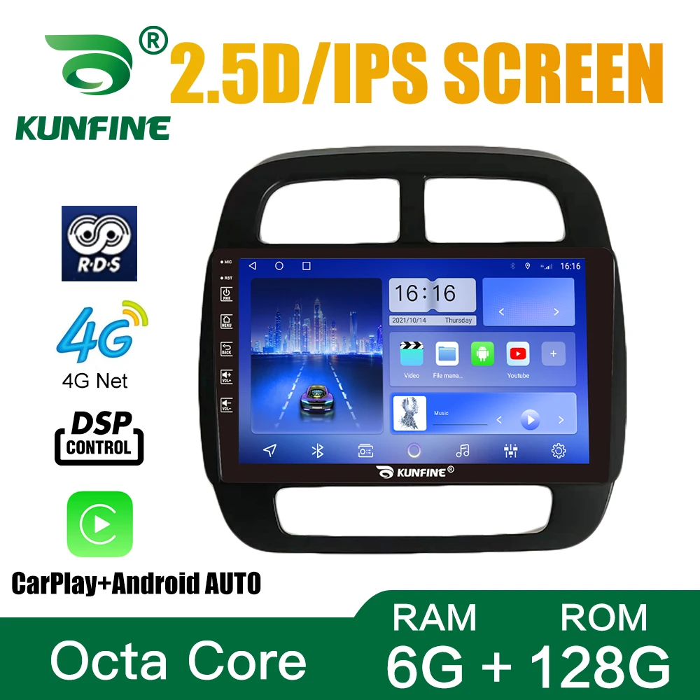 

Автомобильный радиоприемник для RENAULT ENO Kwid 2019 Octa Core Android автомобильный DVD GPS навигатор автомобильное стерео устройство головное устройство Carplay Android авто