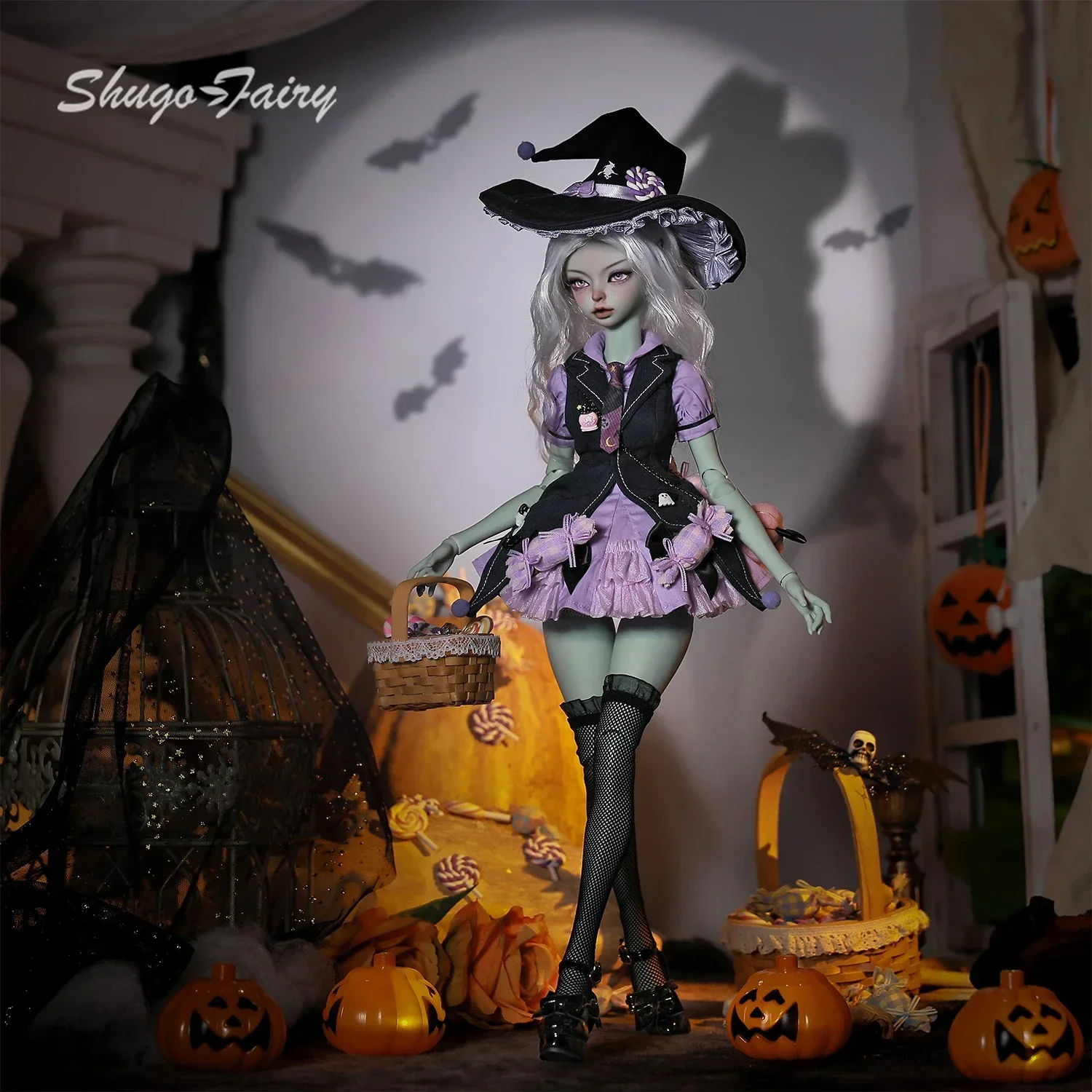 ShugaFairy Bertha 1/4 Bjd Doll Bariy Big Chest Halloween Troublemaker Candies Costume Fullset Lolita Ball Jointed Dolls