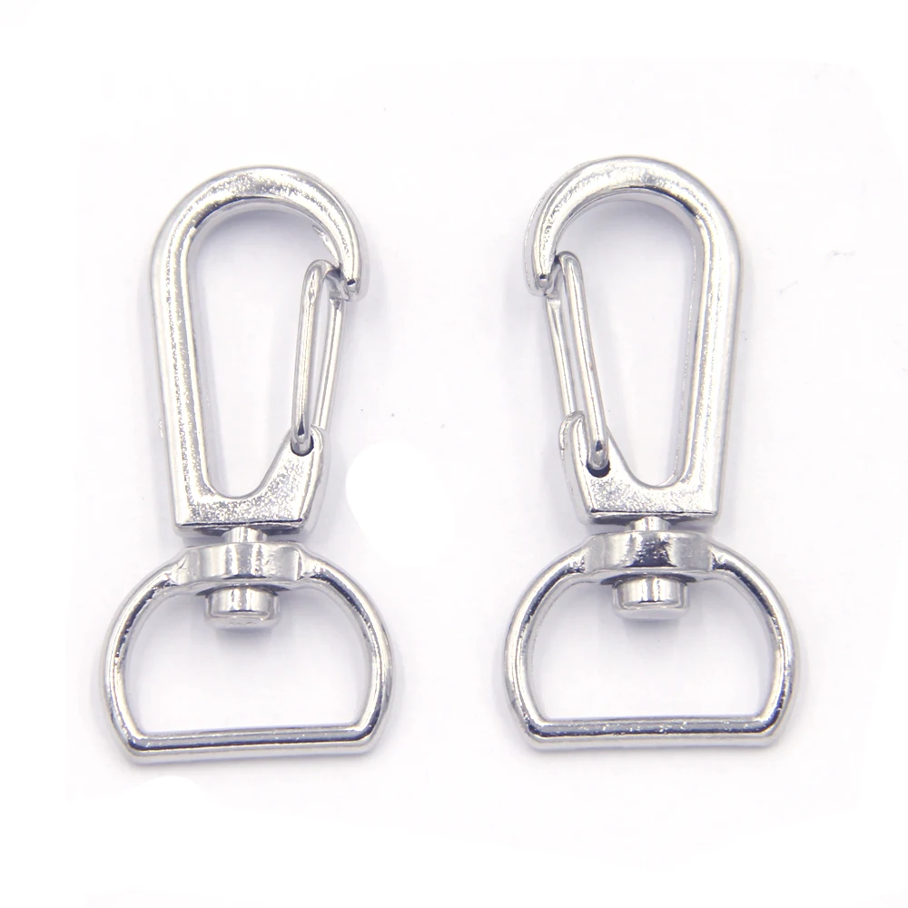500Pcs Silver Tone Clasps For Key Chains Rings Alloy Charms Jewelry DIY Findings 3.6x1.8cm