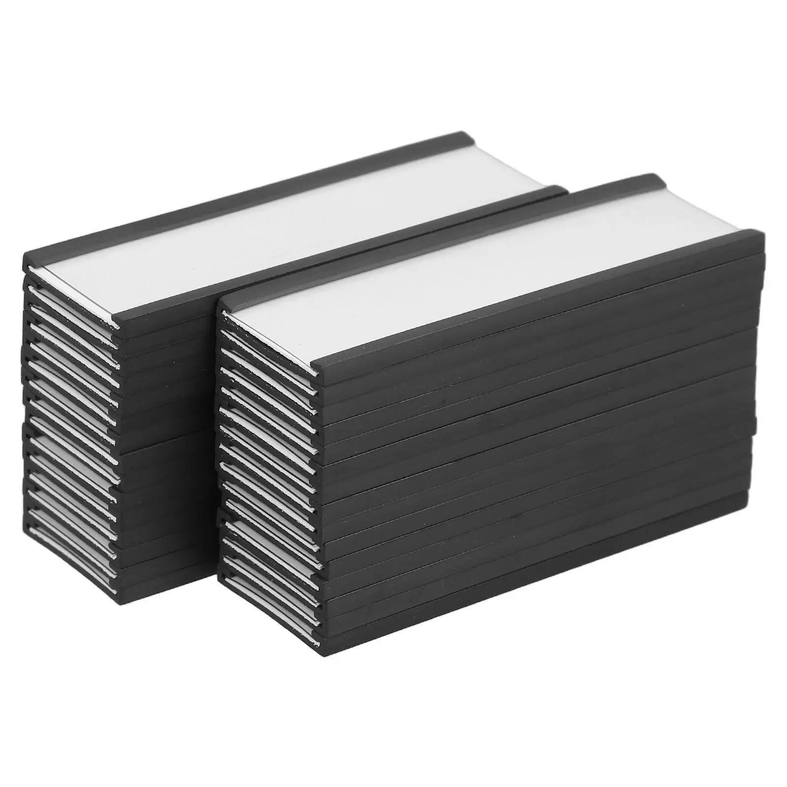 30Pcs Magnetic Shelf Label Holder Easy Insert Paper Tags Efficient Warehouse Organization Tool Box Drawer Cabinet Storage Bin