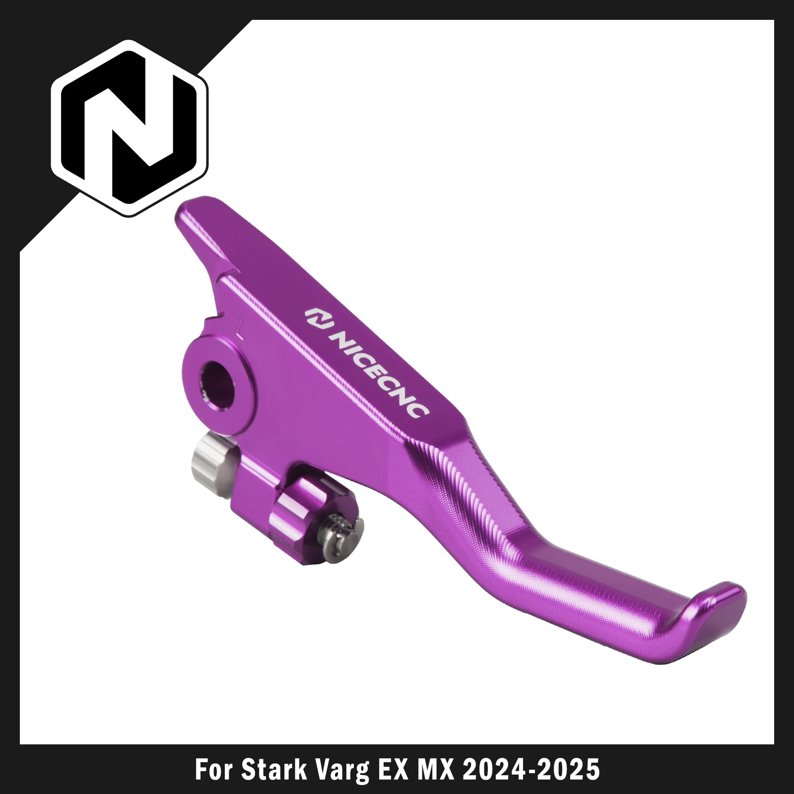 NICECNC 2024 2025 For Stark Varg EX Stark Varg MX Motorcycle Left Shorty Brake Lever Handle Aluminum Electric Dirt Bike