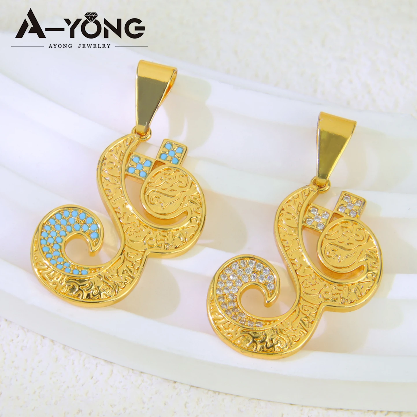 Dubai Mode Geometrische Anhänger 21k Gold Überzogene Türkische Vintage Münzen Halskette Anhänger Arabisch Muslimische Frauen Party Schmuck – Detail 4