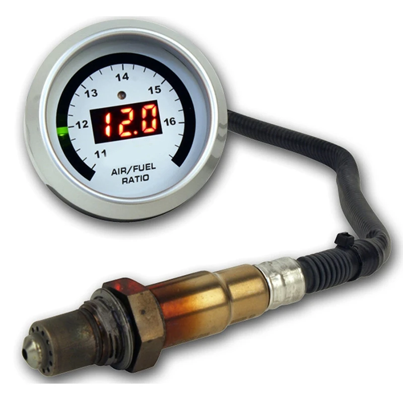 1Set Racing 30-4110 AFR 52Mm Wideband O2 UEGO Controller Air Fuel Ratio Gauge AFR With 4.9LSU Oxygen Sensor 0258017025