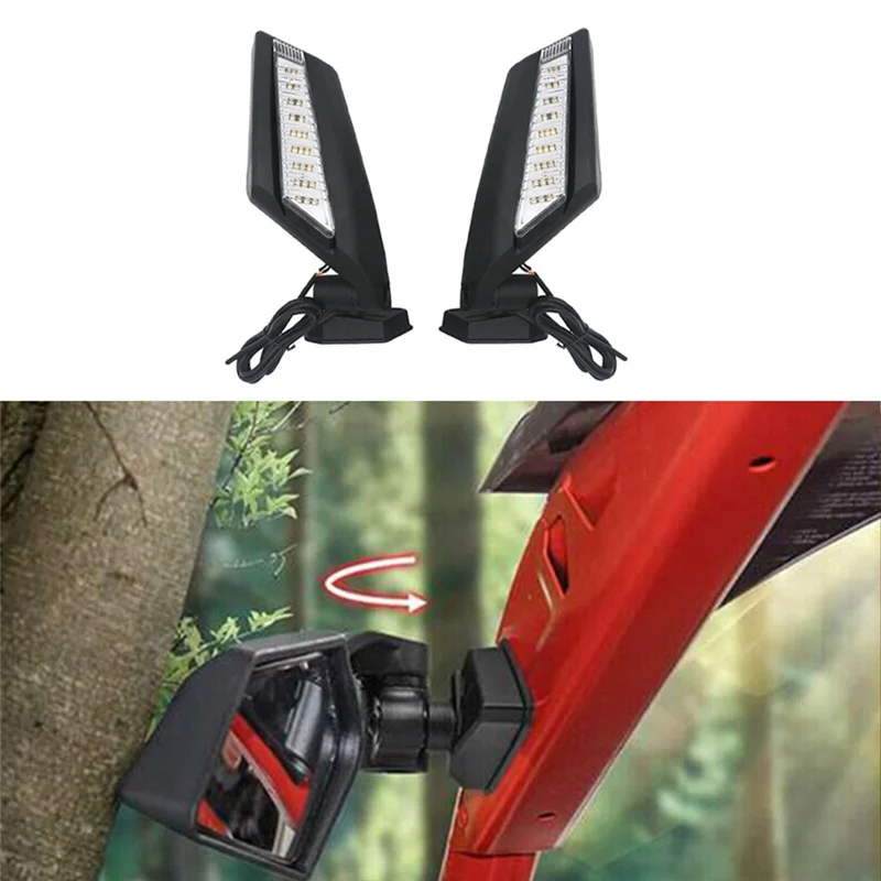 Hot Selling-UTV For Bombardier Can-Am Maverick X3 Turbo(R) 2017-2020 Compatible Rearview Mirror With LED Turn Signal Light,UTV F