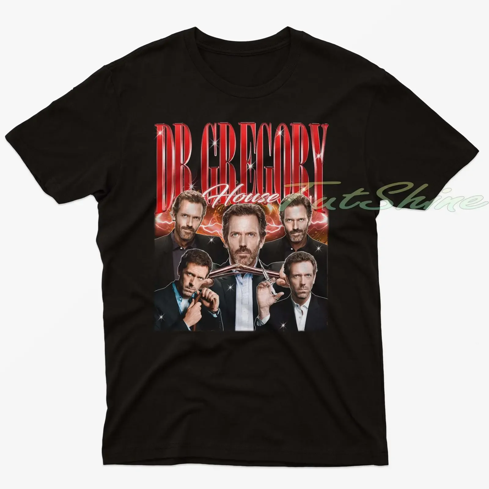 Retro Gregory House 90s T Shirt Rock Style Bootleg vintage Washed streetwear homme Unisex designer clothes Comfortable
