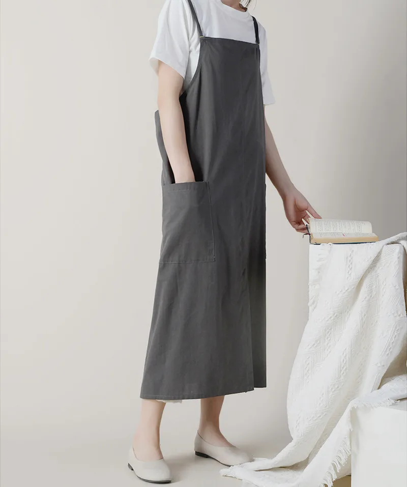 Nordic Cotton Waterproof Aprons for Baking, Art Painting, Florist Aprons, Coffee Shop, Bar, Hotel, Waiter, Kitchen, Chef, Barber