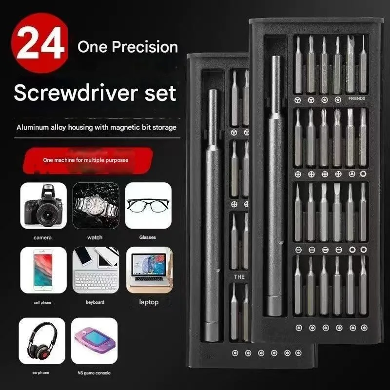 Magnetic Precision Screwdriver Set for Phone Laptop Repair, with Multiple Bits for Watch Glasses Disassembly Tool Kit image 3