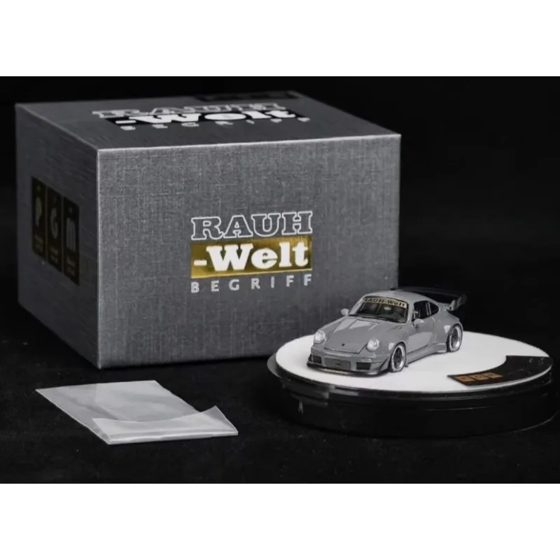 

1:64 RWB930 cement grey fully open die-casting simulation alloy car model collection ornament, boys' toy, adult decorative gift.