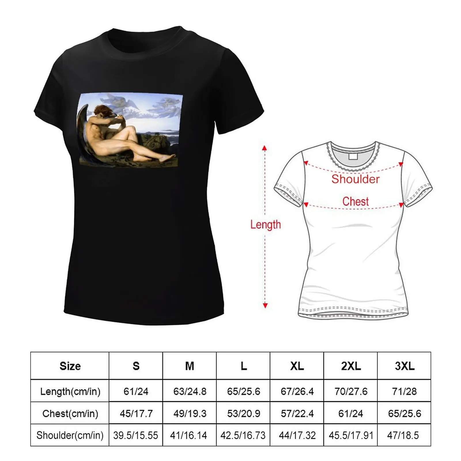 Fallen Angel Alexandre Cabanel T-shirt Short sleeve tee aesthetic clothes cute clothes Women clothes