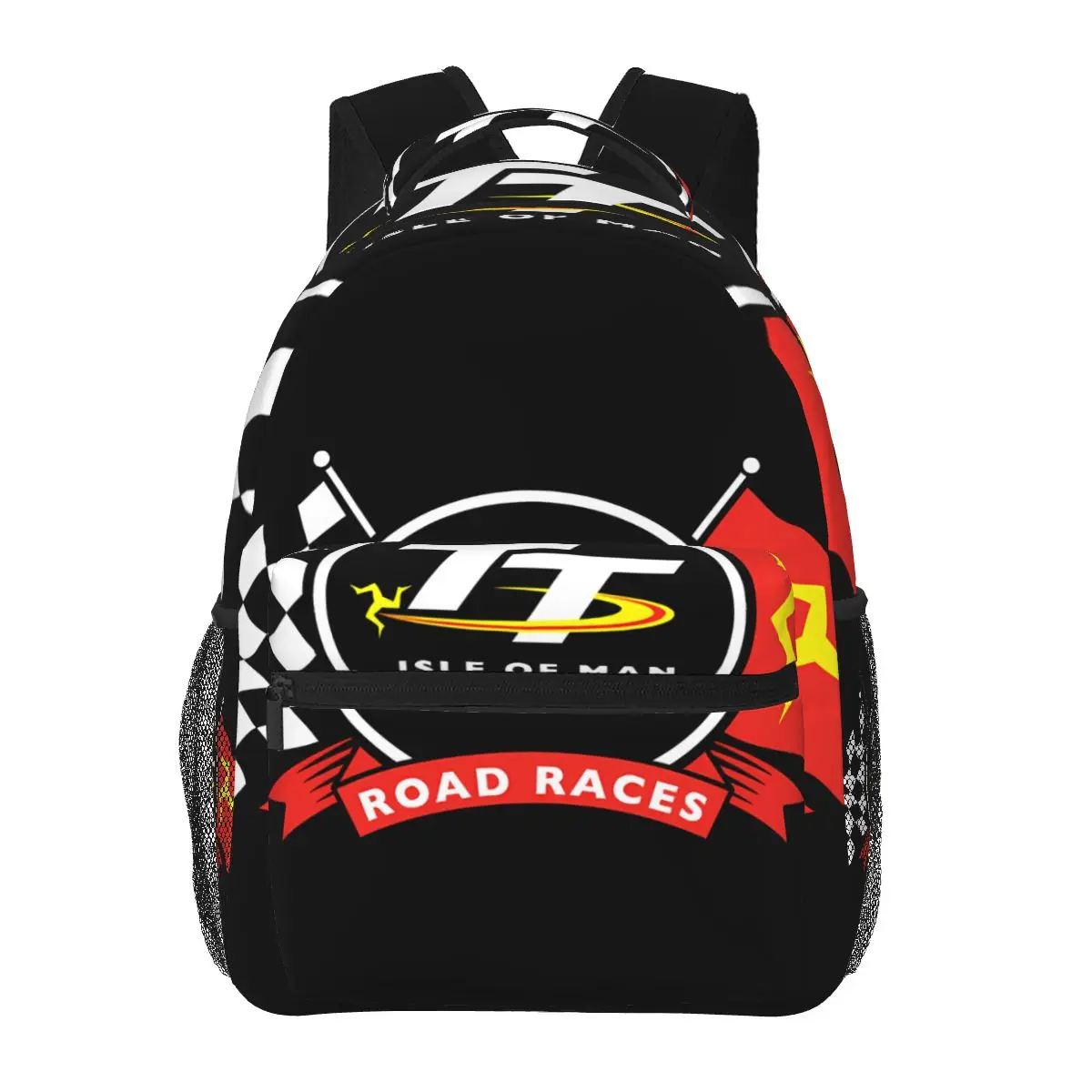 Mochila informal TT Races Unisex, mochila de ordenador de viaje de ocio para estudiantes