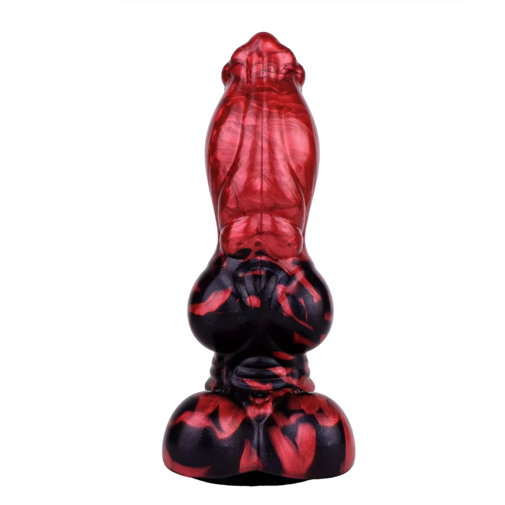 YOCY Fantasy IVES Dildo Anatómico de Silicona Líquida con Nudos, 8.46 Pulgadas, Dildo Anal con Ventosa, Dildo para Punto G, Juguetes Sexuales para Adultos
