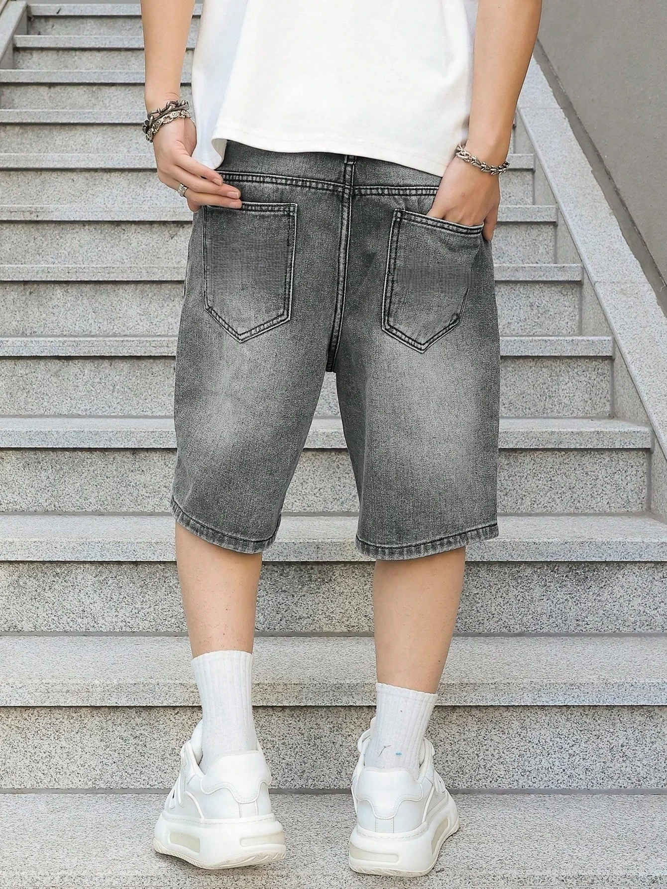 Bild 4: Herren Unisex-Jeans, klassisch, lässig, für den Alltag, ohne Zubehör oder Gürtel