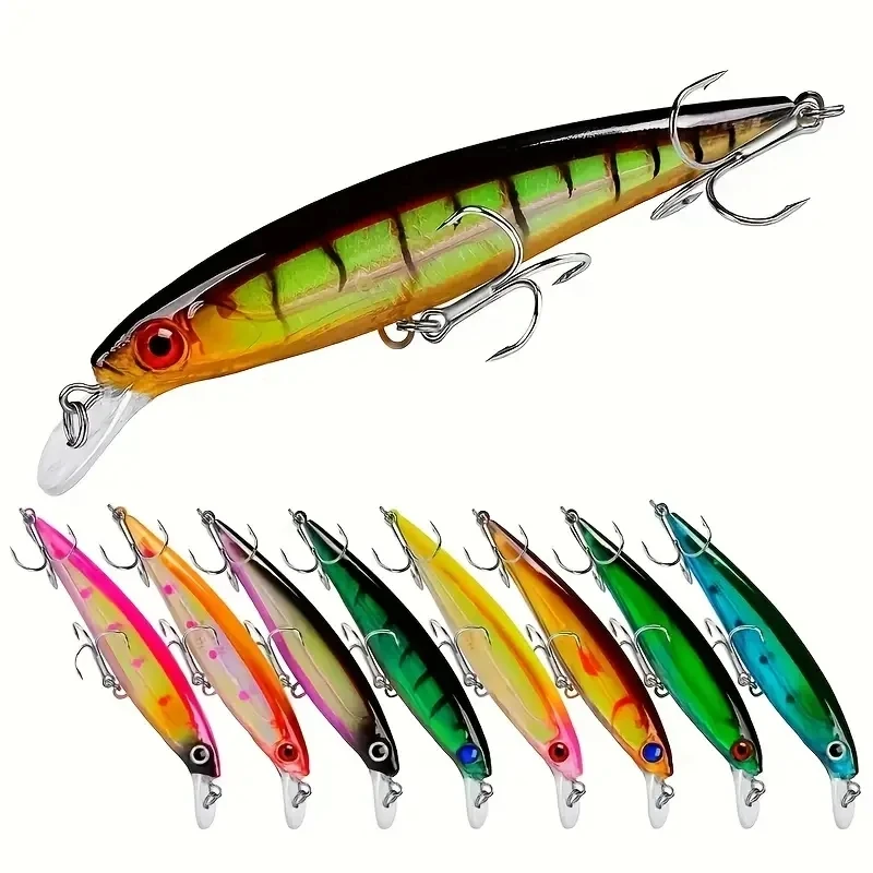 1pc Topwater Minnow Fishing Lure Floating Hard Aritificial Bass Wobblers 11cm 13.8g Crankbait Trout Bait Fishing Tackle